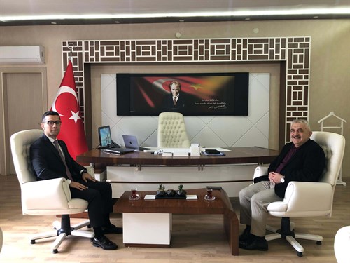 Doğanyurt Belediye Başkanı Sayın Ahmet KAYA, Kaymakamımız Sayın Halil Affan ERDOĞAN' a Hayırlı Olsun Ziyaretinde Bulundu.